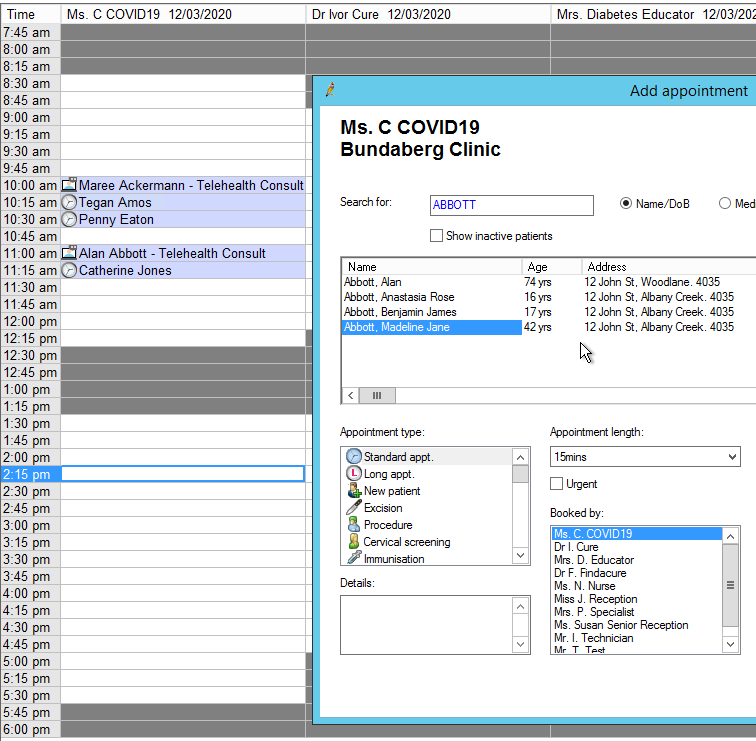 Book against resource user
