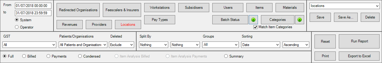Financial Summary Header